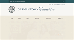 Desktop Screenshot of germantown-tn.gov