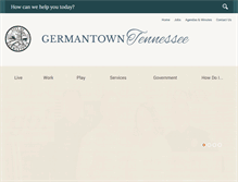 Tablet Screenshot of germantown-tn.gov